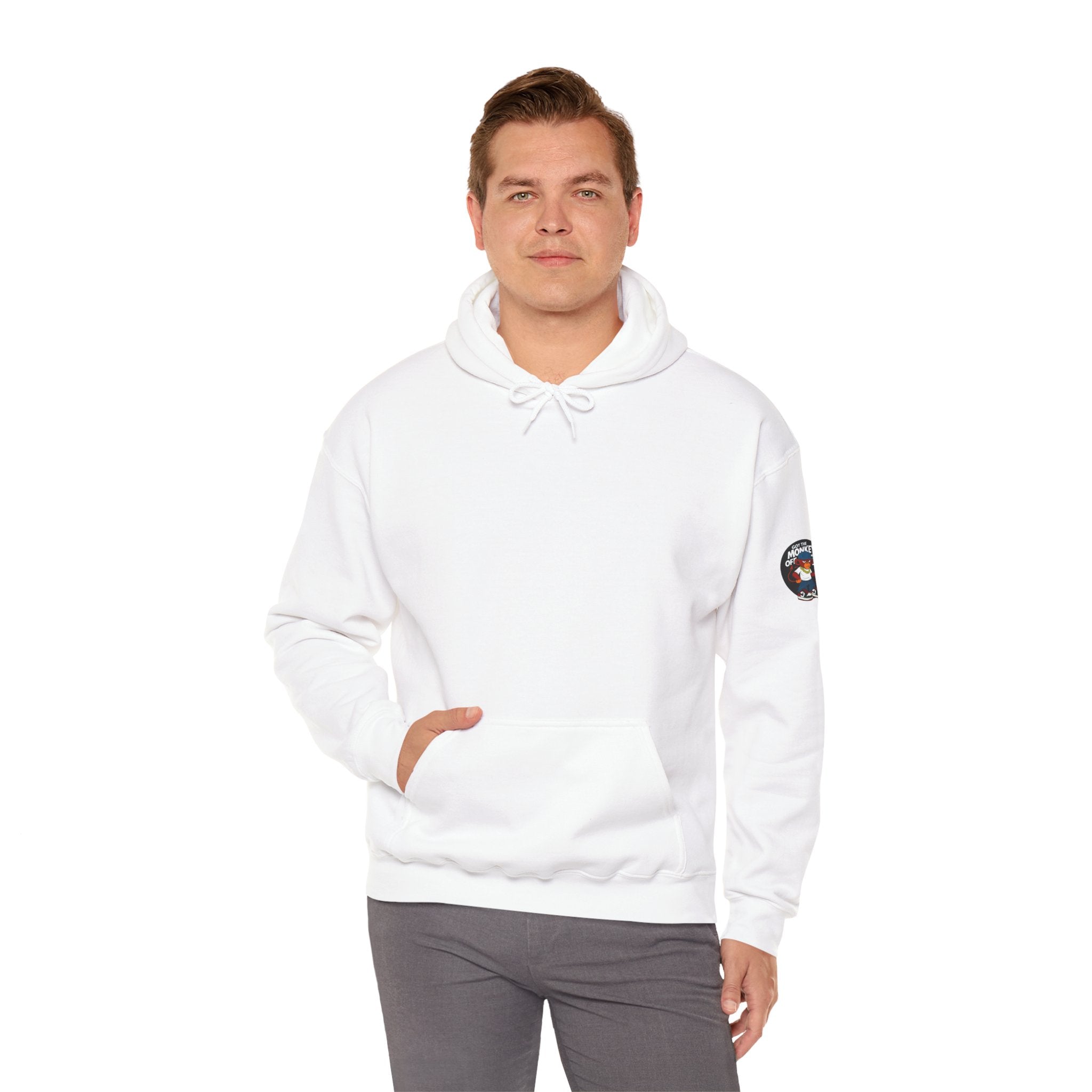 Got the Monkey Off My Back Hoodie — Retro Detox Graphic Hooded Sweatshirt