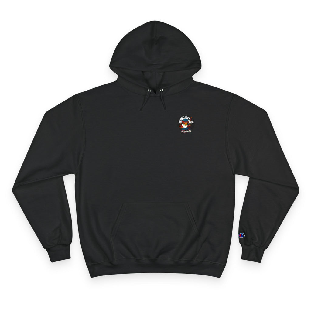 Champion Hoodie — 'Got The MONKEY Off My Back' Graphic Streetwear Hoodie