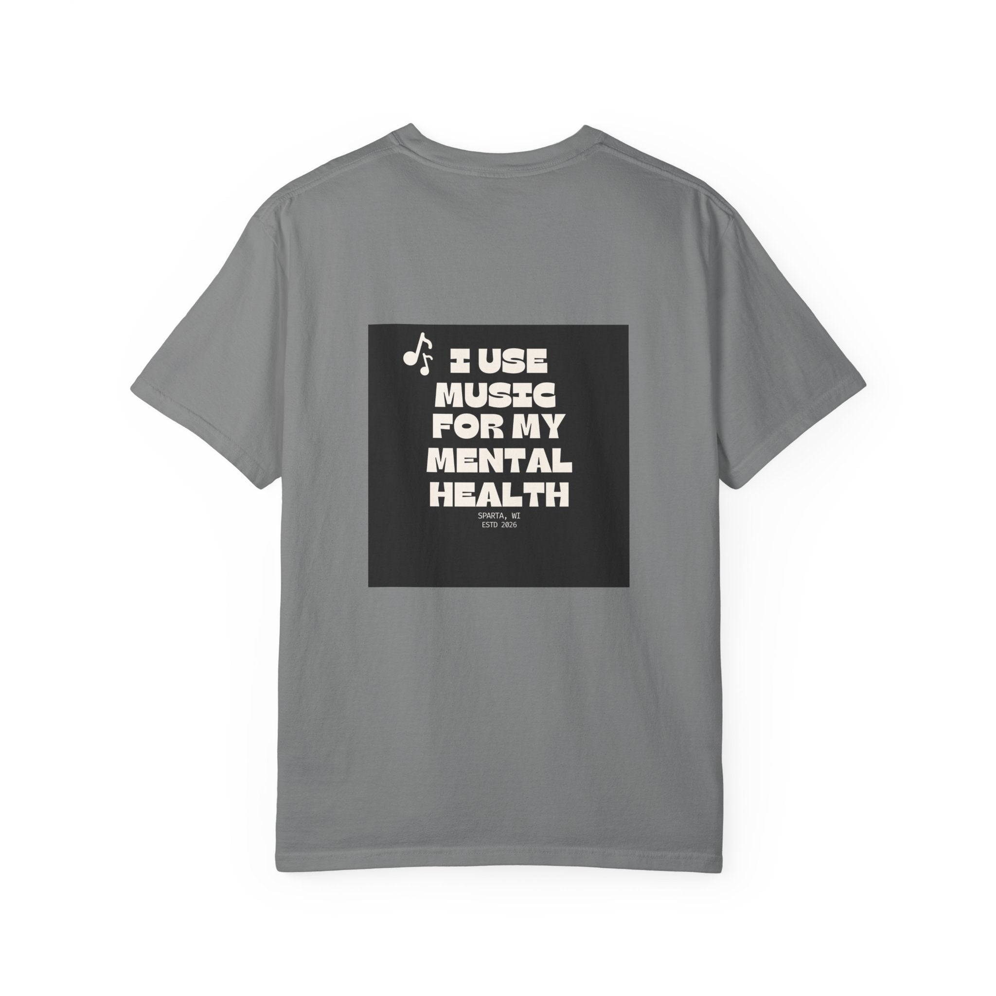Mental Health Music T-Shirt — "I Use Music for My Mental Health" Graphic Tee