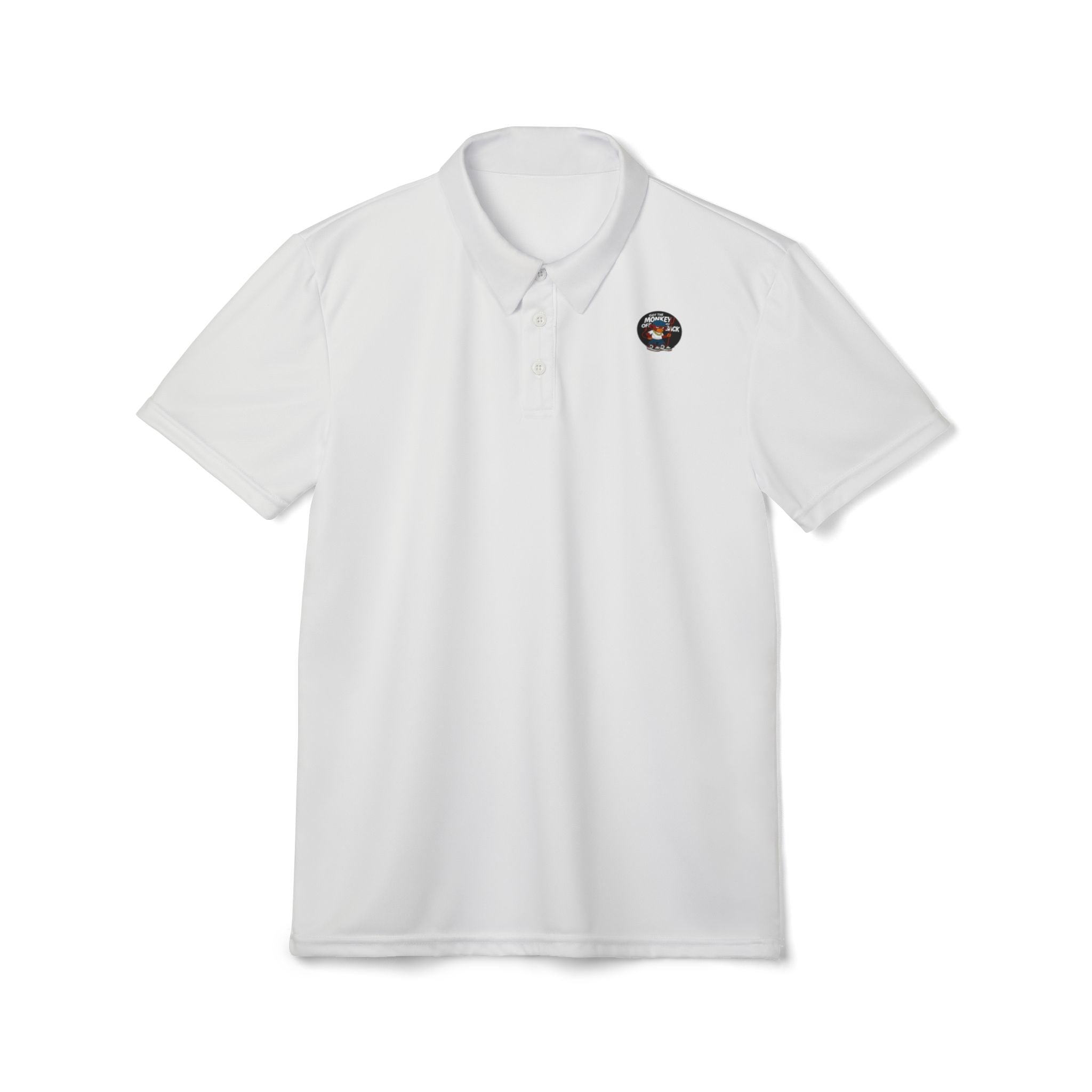 Retro Gaming Polo Shirt — "Player 1" Arcade Badge Chest Patch