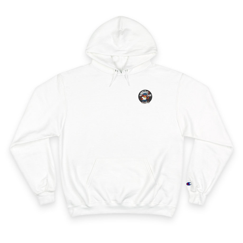 Champion Hoodie — 'Got The MONKEY Off My Back' Graphic Streetwear Hoodie