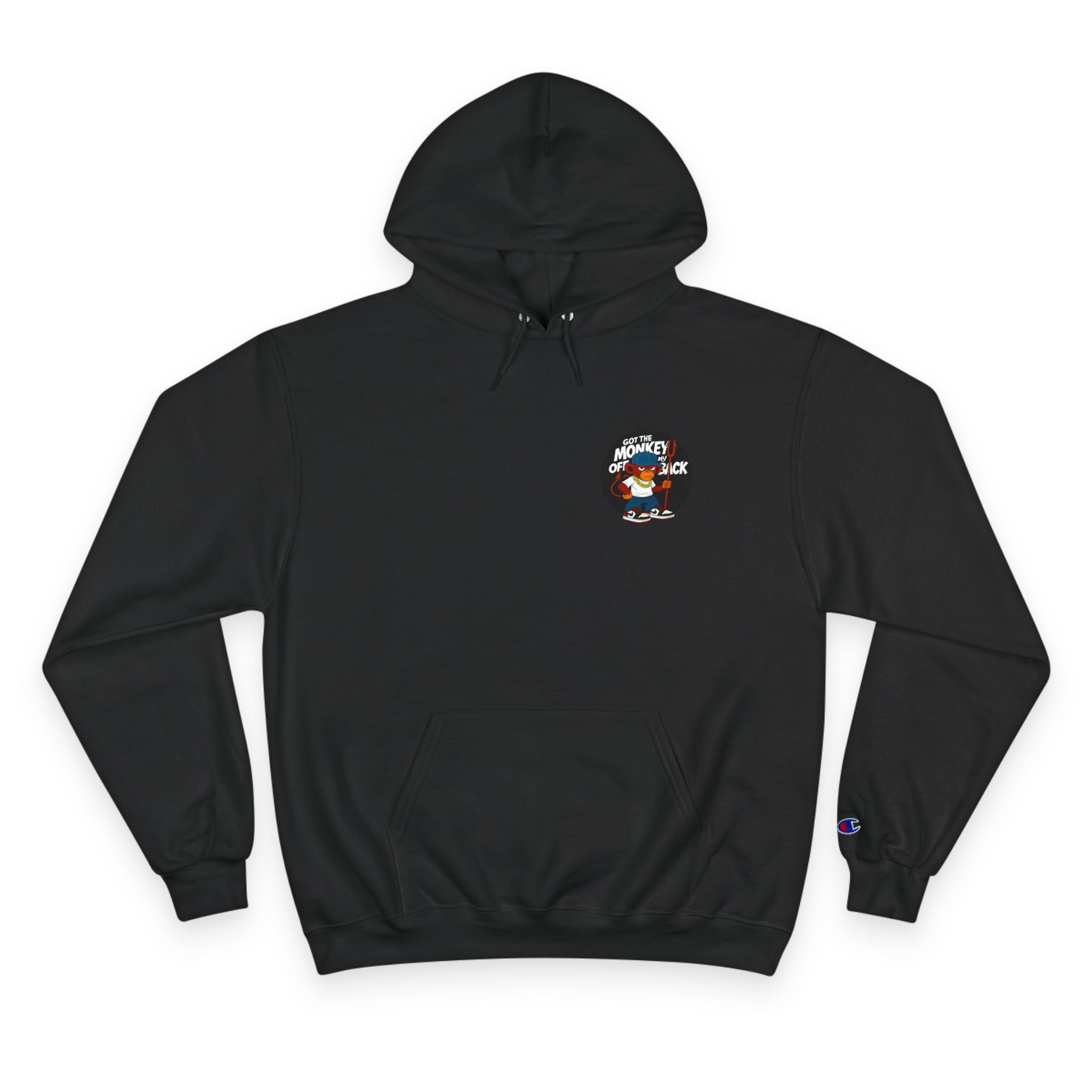 Champion Hoodie — 'Got The MONKEY Off My Back' Graphic Streetwear Hoodie